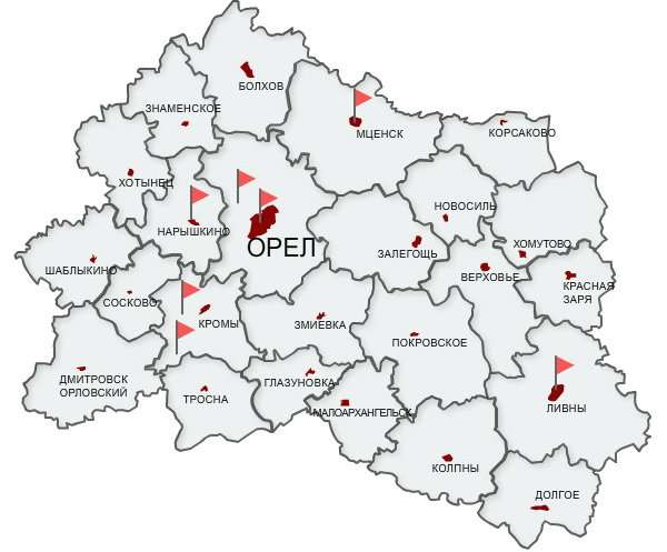 Покровское орловская область карта